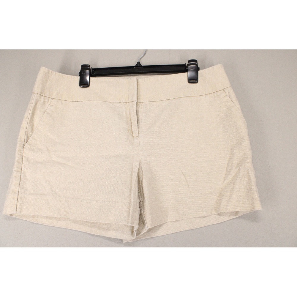 The Limited Shorts Cassidy Fit Womens 10 Beige Linen Blend Coastal Minimalist